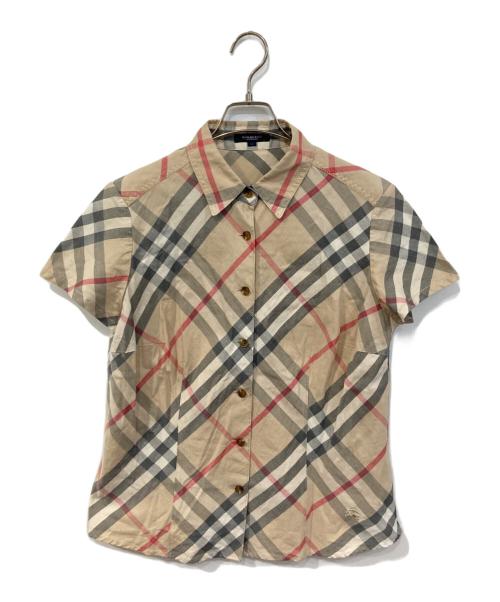 BURBERRY LONDON（バーバリーロンドン）BURBERRY LONDON (バーバリーロンドン) ノバチェック柄シャツ ベージュ サイズ:SIZE 46の古着・服飾アイテム