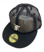New Era×FOG ESSENTIALSニューエラ×フィアオブゴッド エッセンシャル）の古着「メッシュキャップ」｜ブラック