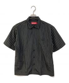 SUPREME（シュプリーム）の古着「Stripe S/S Pajama Shirt/ストライプ　ショートスリーブ　パジャマシャツ」｜ブラック