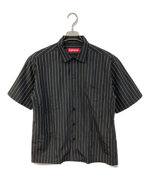 SUPREME（シュプリーム）SUPREME (シュプリーム) Stripe S/S Pajama Shirt/ストライプ　ショートスリーブ　パジャマシャツ ブラック サイズ:SIZE Sの古着・服飾アイテム