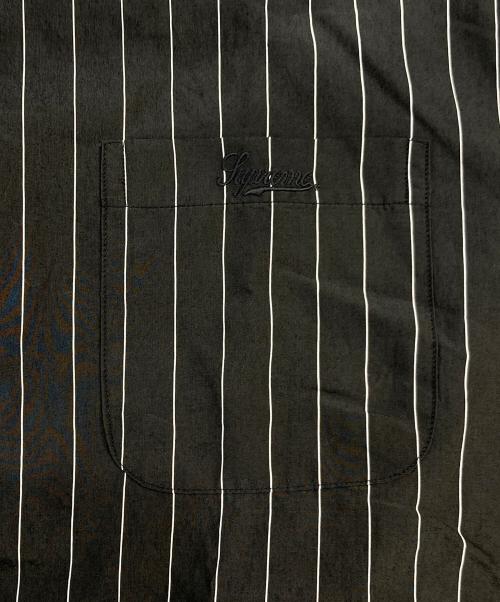 SUPREME（シュプリーム）SUPREME (シュプリーム) Stripe S/S Pajama Shirt/ストライプ　ショートスリーブ　パジャマシャツ ブラック サイズ:SIZE Sの古着・服飾アイテム