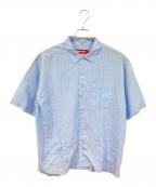 SUPREMEシュプリーム）の古着「Stripe S/S Pajama Shirt/ストライプ　ショートスリーブ　パジャマシャツ」｜ブルー