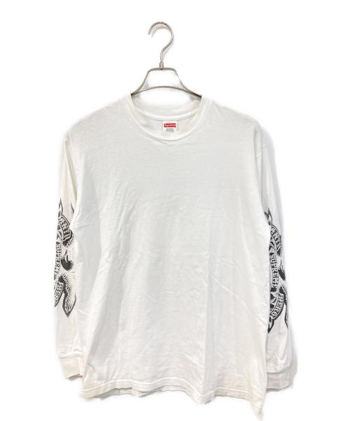 SUPREME（シュプリーム）SUPREME (シュプリーム) Eagle L/S Tee/イーグルロングスリーブティー ホワイト サイズ:SIZE Mの古着・服飾アイテム