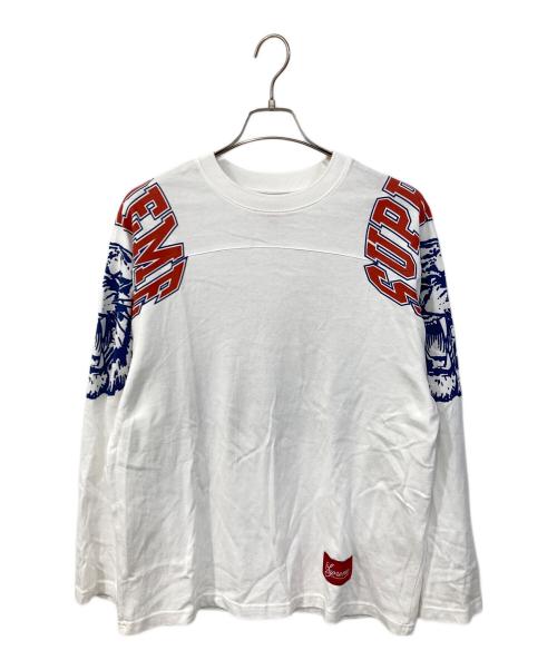 SUPREME（シュプリーム）Supreme (シュプリーム) Mascot L/S Football Top/マスコット ロングスリーブ フットボール トップ ホワイト サイズ:SIZE Mの古着・服飾アイテム