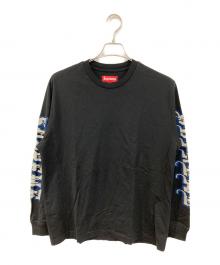 SUPREME（シュプリーム）の古着「Intersia Sleeve L/S Top/インターシャ・スリーブ・ロングスリーブ・トップ」｜ブラック