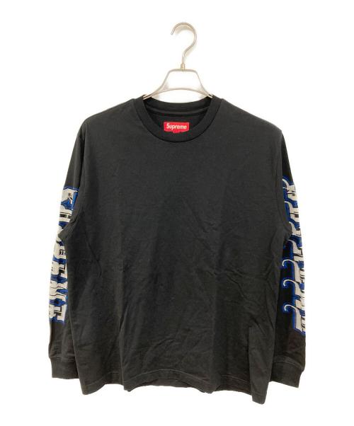 SUPREME（シュプリーム）SUPREME (シュプリーム) Intersia Sleeve L/S Top/インターシャ・スリーブ・ロングスリーブ・トップ ブラック サイズ:SIZE Sの古着・服飾アイテム