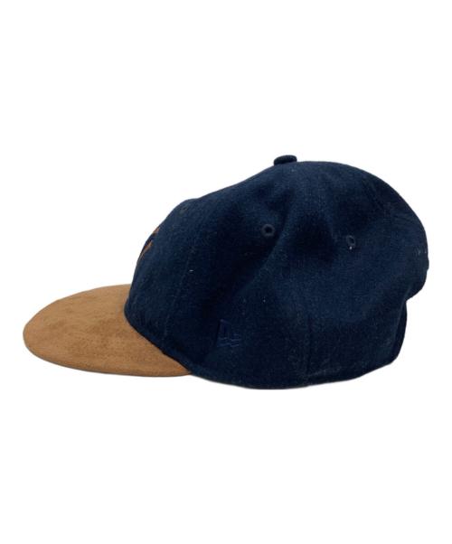Aime Leon Dore（エメレオンドレ）Aime Leon Dore (エメレオンドレ) New Era (ニューエラ) スエードキャップ ネイビー×ブラウンの古着・服飾アイテム