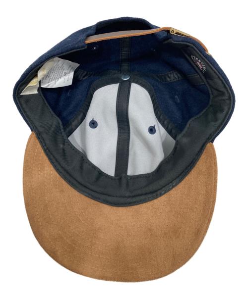 Aime Leon Dore（エメレオンドレ）Aime Leon Dore (エメレオンドレ) New Era (ニューエラ) スエードキャップ ネイビー×ブラウンの古着・服飾アイテム
