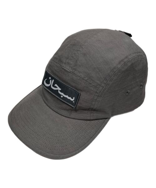 SUPREME（シュプリーム）SUPREME (シュプリーム) Arbic Label Camp Cap/アラビック・レーベル・キャンプ・キャップ グレーの古着・服飾アイテム