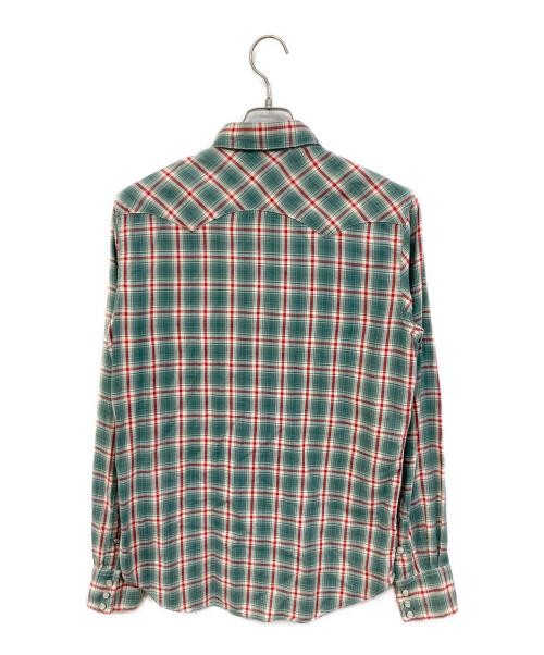 RRL（ダブルアールエル）RRL (ダブルアールエル) ウエスタンシャツ グリーン サイズ:SIZE Sの古着・服飾アイテム