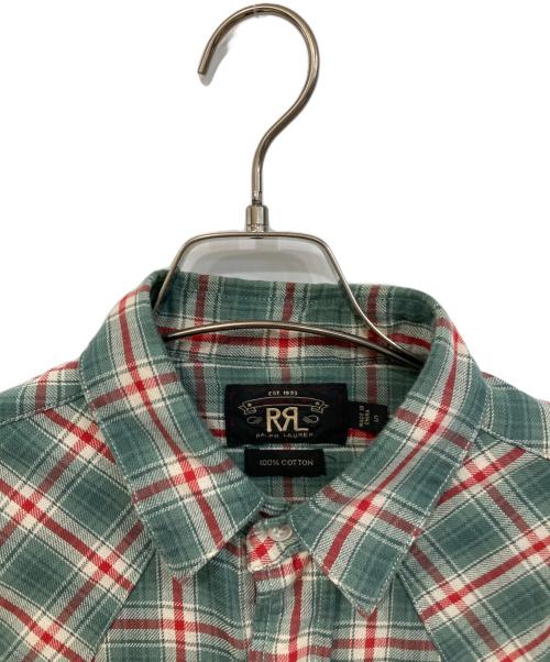RRL（ダブルアールエル）RRL (ダブルアールエル) ウエスタンシャツ グリーン サイズ:SIZE Sの古着・服飾アイテム