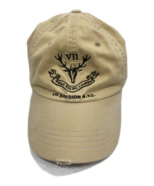 POLO RALPH LAUREN（ポロ・ラルフローレン）POLO RALPH LAUREN (ポロ・ラルフローレン) キャップ ベージュの古着・服飾アイテム