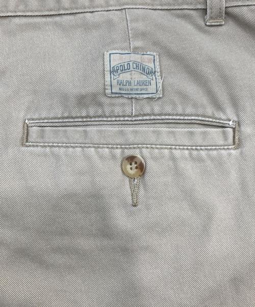 POLO RALPH LAUREN（ポロ・ラルフローレン）POLO RALPH LAUREN (ポロ・ラルフローレン) タックチノパン ベージュ サイズ:表記無しの古着・服飾アイテム