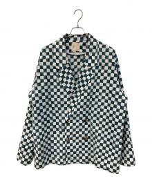 TAKA STUDIO（タカスタジオ）の古着「Crosscheck Jacket/クロスチェックジャケット」｜グリーン