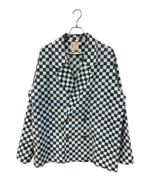 TAKA STUDIO（タカスタジオ）TAKA STUDIO (タカスタジオ) Crosscheck Jacket/クロスチェックジャケット グリーン サイズ:SIZE M・Lの古着・服飾アイテム