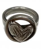 Porter Classic×GROCK LEATHERポータークラシック×）の古着「SILVER HEART CONCHO RING/シルバー・ハート・コンチョ・リング」｜シルバー