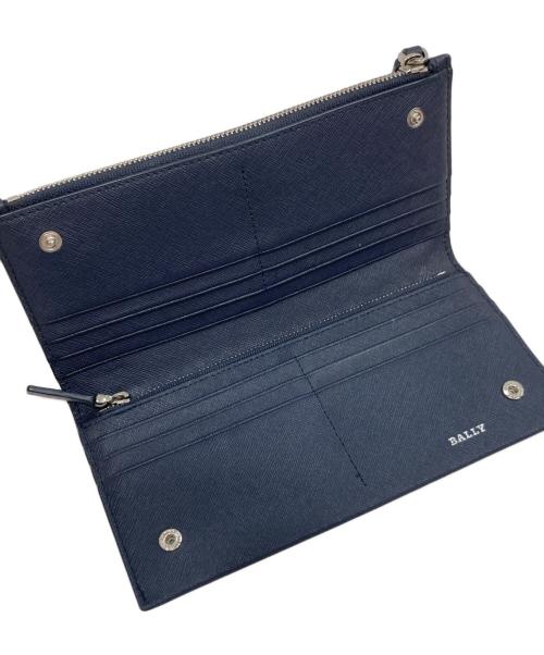 BALLY（バリー）BALLY (バリー) 2つ折り長財布 ネイビーの古着・服飾アイテム
