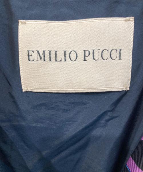 Emilio Pucci（エミリオ プッチ）Emilio Pucci (エミリオ プッチ) ロングダウンコート ブラック サイズ:UK 8の古着・服飾アイテム