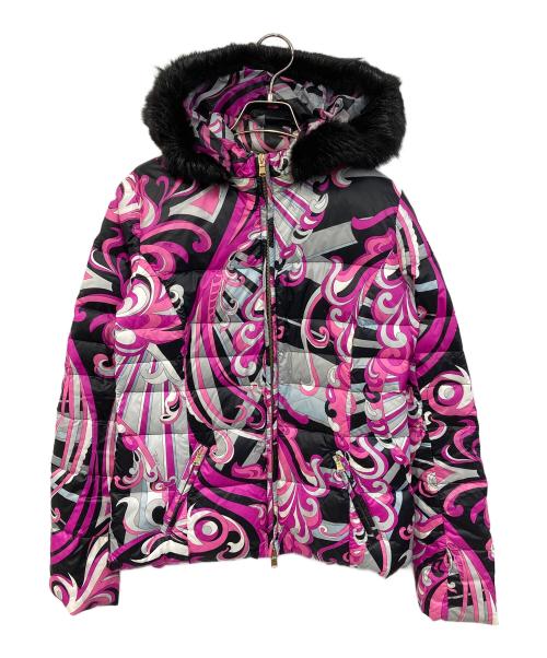 Emilio Pucci（エミリオ プッチ）Emilio Pucci (エミリオ プッチ) ダウンジャケット ピンク サイズ:36の古着・服飾アイテム