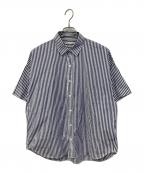 Plageプラージュ）の古着「Roll Up Cuffs シャツ/ロール・アップ・カフス　シャツ」｜ネイビー