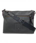 COACHコーチ）の古着「Rivington Messenger レザーショルダーバッグ/リヴィントン・メッセンジャーレザーショルダーバッグ」｜ブラック