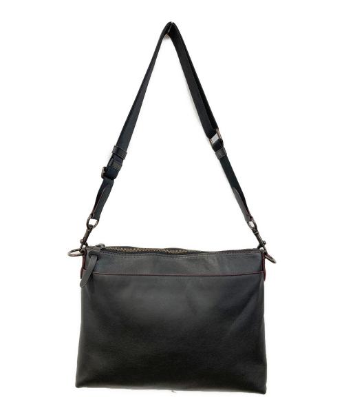 COACH（コーチ）COACH (コーチ) Rivington Messenger レザーショルダーバッグ/リヴィントン・メッセンジャーレザーショルダーバッグ ブラックの古着・服飾アイテム