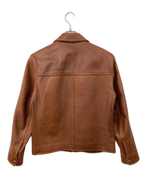 COACH（コーチ）COACH (コーチ) カーフレザージャケット ブラウン サイズ:SIZE XSの古着・服飾アイテム