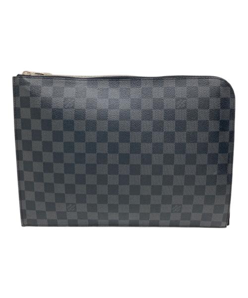 LOUIS VUITTON（ルイ ヴィトン）LOUIS VUITTON (ルイ ヴィトン) ダミエクラッチバッグ　 ブラックの古着・服飾アイテム