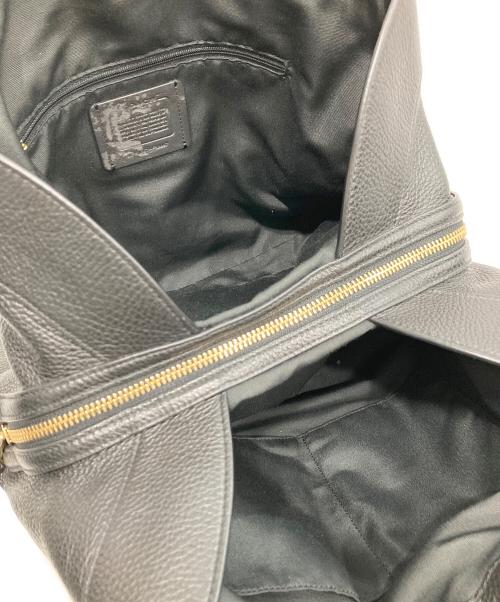 COACH（コーチ）COACH (コーチ) ペブルドレザートートバッグ ブラックの古着・服飾アイテム