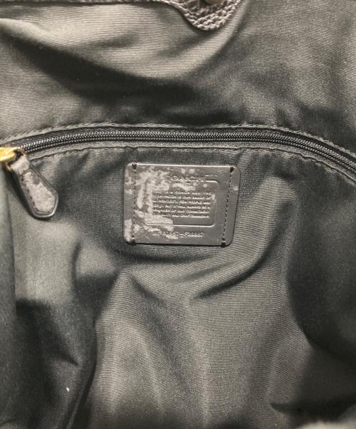 COACH（コーチ）COACH (コーチ) ペブルドレザートートバッグ ブラックの古着・服飾アイテム