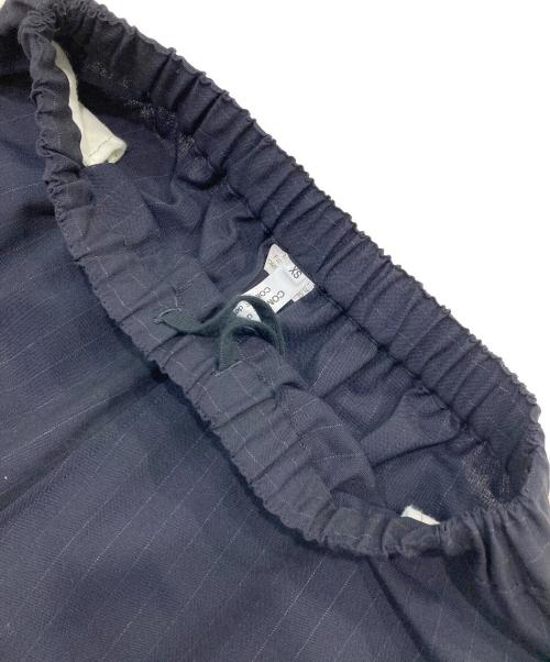 COMME des GARCONS COMME des GARCONS（コムデギャルソン コムデギャルソン）COMME des GARCONS COMME des GARCONS (コムデギャルソン コムデギャルソン) ストライプサルエルパンツ ネイビー サイズ:SIZE XSの古着・服飾アイテム