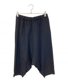 COMME des GARCONS COMME des GARCONS（コムデギャルソン コムデギャルソン）の古着「ヘリンボーンサルエルパンツ」｜ブラック
