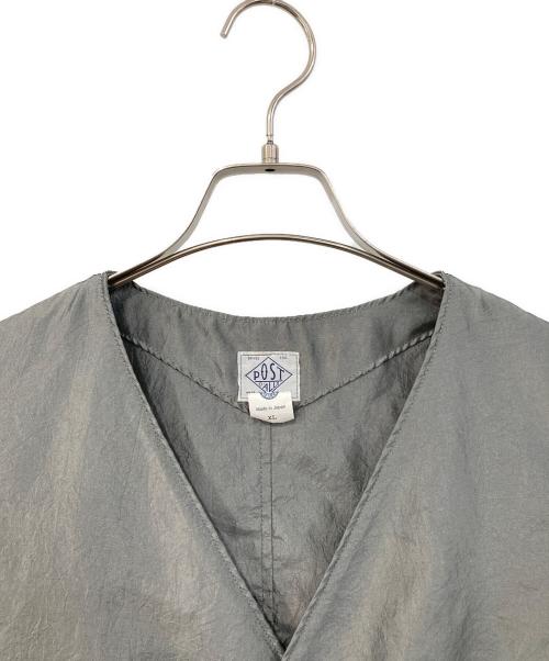POST O'ALLS（ポストオーバーオールズ）POST O'ALLS (ポストオーバーオールズ) DEE Vest 2/ディー・ベスト・ツゥー グレー サイズ:SIZE XLの古着・服飾アイテム