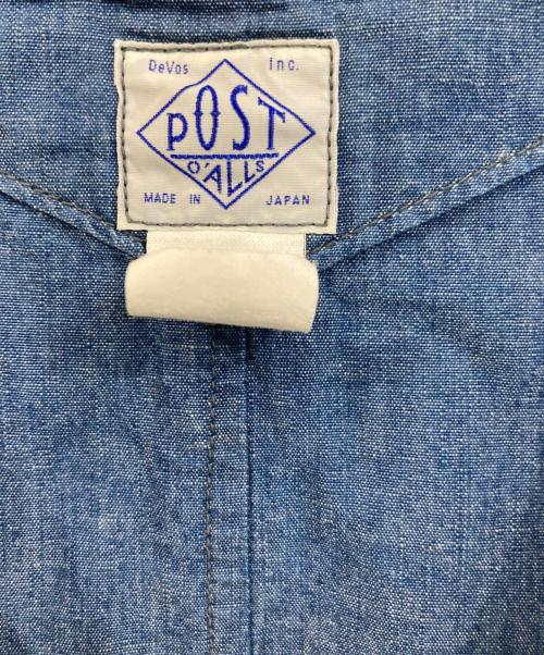 POST O'ALLS（ポストオーバーオールズ）POST O'ALLS (ポストオーバーオールズ) Royal Traveler”vintage sheeting chambray インディゴ サイズ:SIZE Lの古着・服飾アイテム