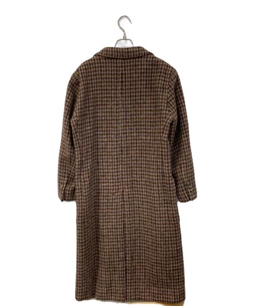 RALPH LAUREN（ラルフローレン）RALPH LAUREN (ラルフローレン) 千鳥柄ウールコート ブラウン サイズ:SIZE 7の古着・服飾アイテム