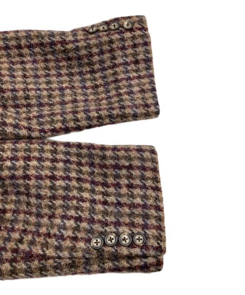 RALPH LAUREN（ラルフローレン）RALPH LAUREN (ラルフローレン) 千鳥柄ウールコート ブラウン サイズ:SIZE 7の古着・服飾アイテム