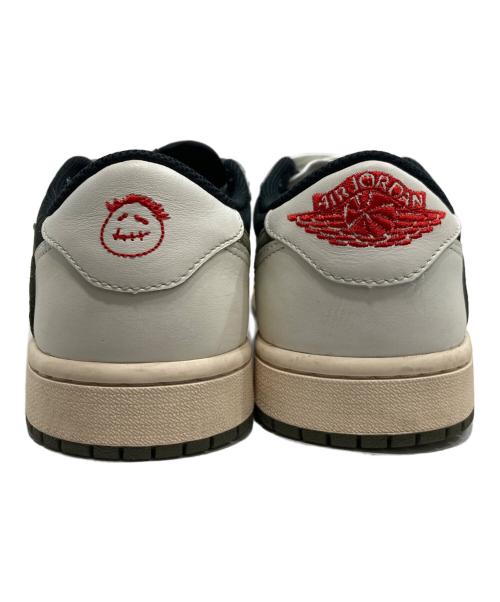 NIKE（ナイキ）NIKE Travis Scott Women's Air Jordan 1 Low OG Medium Olive/ウィメンズ エアジョーダン1 ロー オージー ミディアム オリーブ カーキ×ブラック サイズ:SIZE 25cmの古着・服飾アイテム