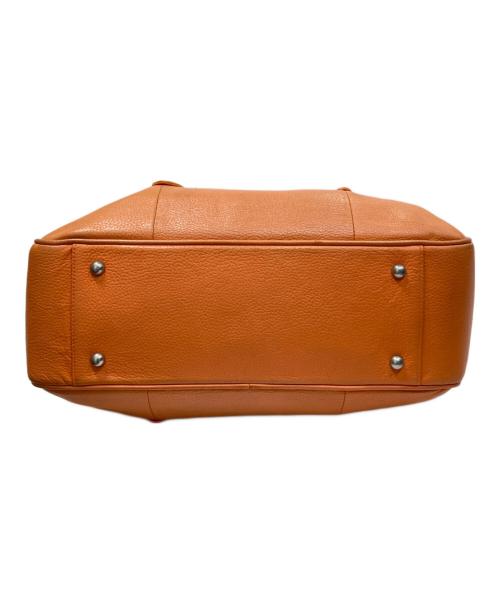 PELLE MORBIDA（ペッレモルビダ）PELLE MORBIDA (ペッレモルビダ) レザートートバッグ オレンジの古着・服飾アイテム