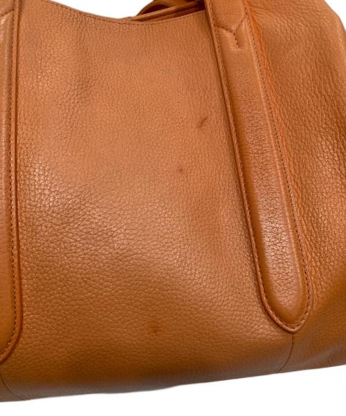 PELLE MORBIDA（ペッレモルビダ）PELLE MORBIDA (ペッレモルビダ) レザートートバッグ オレンジの古着・服飾アイテム
