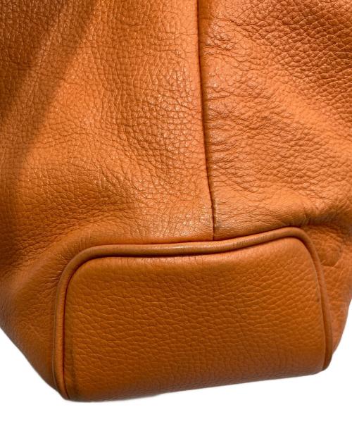 PELLE MORBIDA（ペッレモルビダ）PELLE MORBIDA (ペッレモルビダ) レザートートバッグ オレンジの古着・服飾アイテム