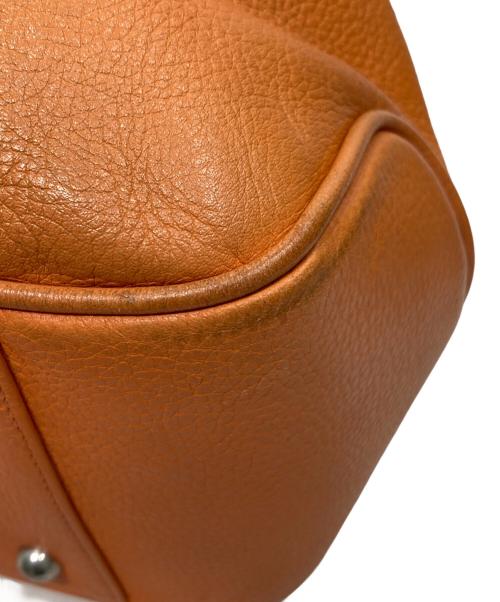 PELLE MORBIDA（ペッレモルビダ）PELLE MORBIDA (ペッレモルビダ) レザートートバッグ オレンジの古着・服飾アイテム