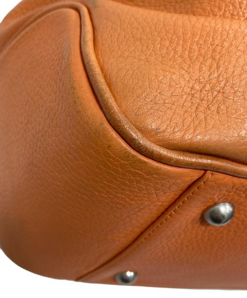 PELLE MORBIDA（ペッレモルビダ）PELLE MORBIDA (ペッレモルビダ) レザートートバッグ オレンジの古着・服飾アイテム