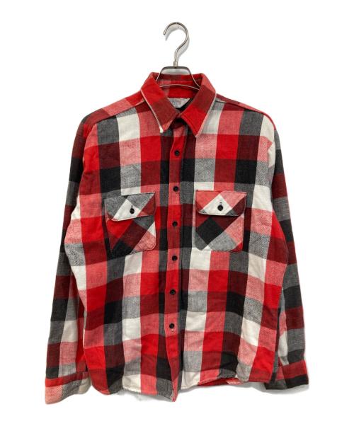 FIVE BROTHER（ファイブブラザー）FIVE BROTHER (ファイブブラザー) チェックネルシャツ レッド サイズ:SIZE Lの古着・服飾アイテム