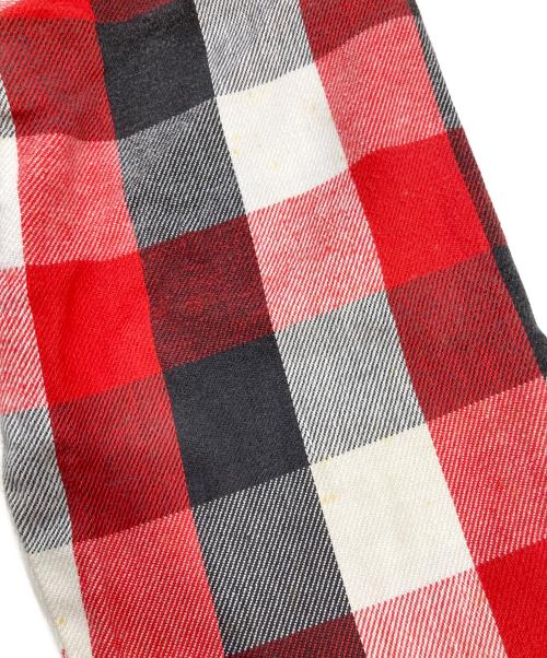 FIVE BROTHER（ファイブブラザー）FIVE BROTHER (ファイブブラザー) チェックネルシャツ レッド サイズ:SIZE Lの古着・服飾アイテム