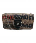 COACHコーチ）の古着「シグネチャー モーガン クロスボディ」｜ブラウン