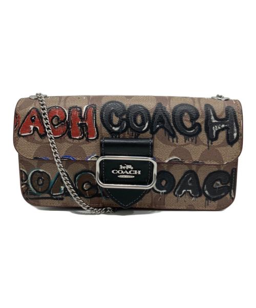 COACH（コーチ）COACH (コーチ) シグネチャー モーガン クロスボディ ブラウンの古着・服飾アイテム