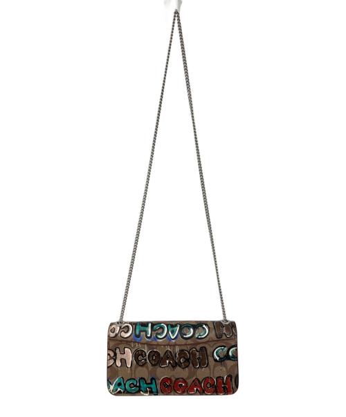 COACH（コーチ）COACH (コーチ) シグネチャー モーガン クロスボディ ブラウンの古着・服飾アイテム