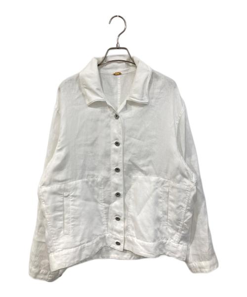 MUSE de Deuxieme Classe（ミューズ ドゥーズィエム クラス）MUSE de Deuxieme Classe (ミューズ ドゥーズィエム クラス) OGLINEN G/オージーリネン ジー ジャケット ホワイト サイズ:SIZE Freeの古着・服飾アイテム