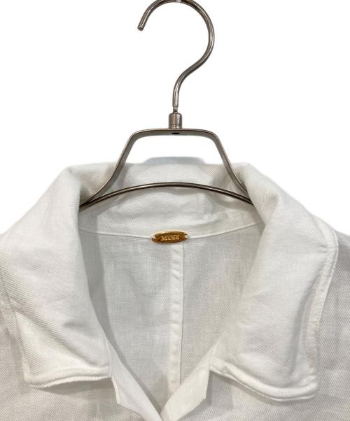 MUSE de Deuxieme Classe（ミューズ ドゥーズィエム クラス）MUSE de Deuxieme Classe (ミューズ ドゥーズィエム クラス) OGLINEN G/オージーリネン ジー ジャケット ホワイト サイズ:SIZE Freeの古着・服飾アイテム
