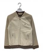 BURBERRY BLACK LABELバーバリーブラックレーベル）の古着「ニット切替ブルゾン」｜ベージュ
